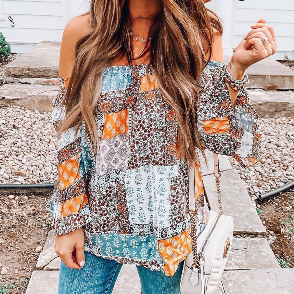 Boho Off the Shoulder Shirt
